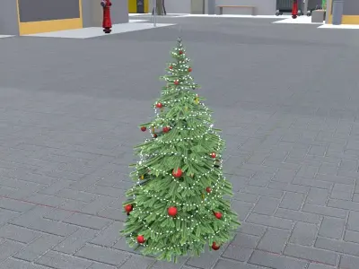 Christmas Tree Version 1 Low-poly 3D model
