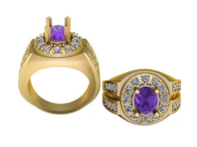 RUSSIAN  STYLE WEDDING  RING 3D PRINTABLE MIODEL  3D print model