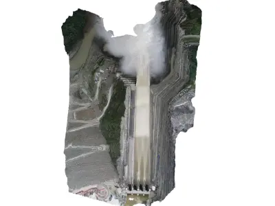 Hidroituango Hydroelectric Power Plant 10 11 2018 3D model
