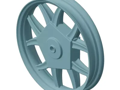 Plastic Gorgeous Wheel Rim Toy 3D model
