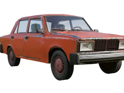 Old Car  Lada Riva 3D model