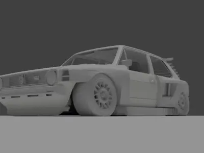 mini tuning golf gti model 3D print model