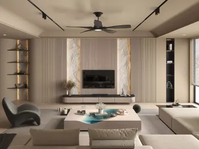 Living Room Scene 16 3D model