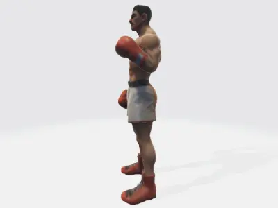 Low-poly Boxer Low-poly 3D model