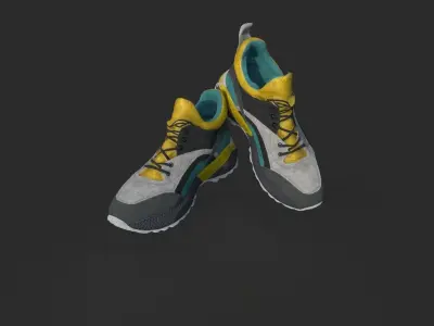 SCI-FI SNEAKERS Low-poly 3D model