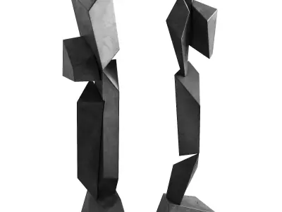 408 interior sculptures 15 minimalist abstract angular artwork 1 3D model