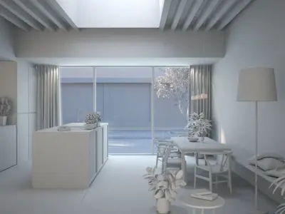 interior kitchen 3D model