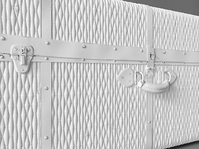 Decor white Uniqwa Low-poly 3D model