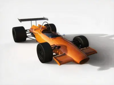 F1 - Mclaren 1969  Low-poly 3D model