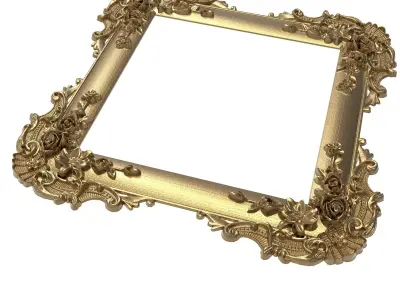 Carved Picture Frame 3D model