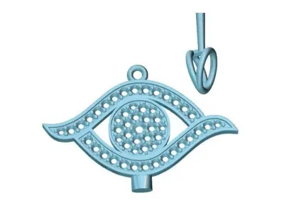 GREEK EYE PENDANT 3D print model