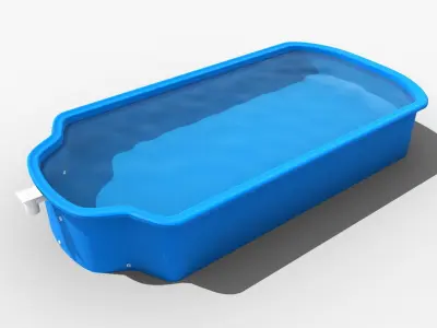 Bajkal swimming pool 3D model