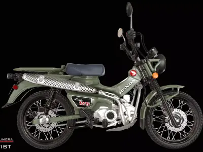 Honda Hunter Cub Low-poly 3D model