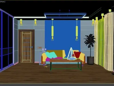 life    room  Free 3D model
