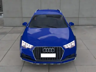 Audi A4 Allroad Quattro 2016 Low-poly 3D model