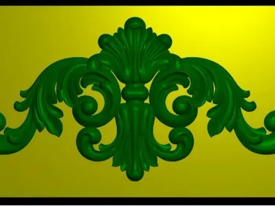 Furniture wood carving file stl for 3D print model BR36 3D print model