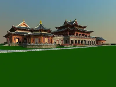 Chinese house 3D model