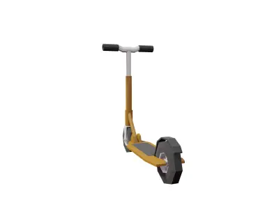 Lowpoly game-ready scooter - vehicle Low-poly 3D model