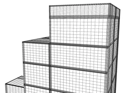 Background skyscraper architecture LOWPOLY Building 01 Free low-poly 3D model