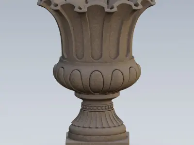 Garden urn planter35 3D model