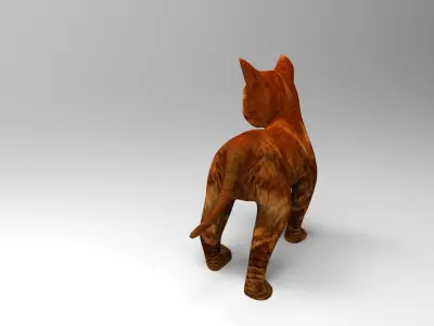 Cute Cat Rigged Low-poly 3D model buy