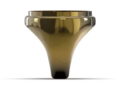 Men gemstone ready to cast gold ring model mr0333 3D print model