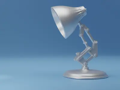 Luxo Jr Disney Pixar Lamp Low-poly 3D model