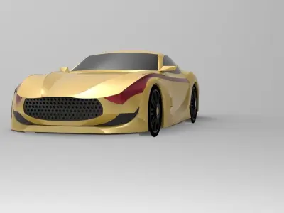sport car stl obg rhino 3dsmax  3D model