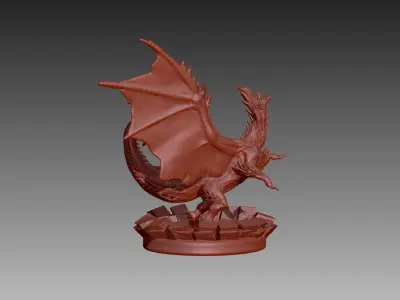 3D printable Monster Hunter Alatreon 3D print model