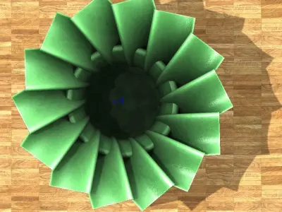 Turbine Vase Planter for 3D Printing 3D print model