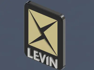 Toyota Corolla E10 E20 E30 Levin Badge 3D print model
