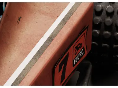 Retro RC Car Parts - Broken Remote Control Car Parts Collection 3D model