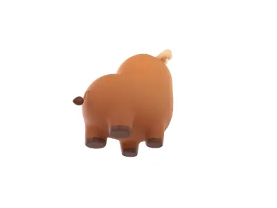 Bull Character 3D model