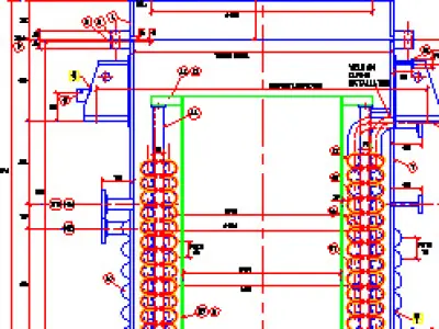 Pressure Vessel 1050kPag 3500L Drawing 3D model