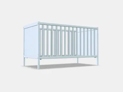 SUNDVIK baby bed 3D model