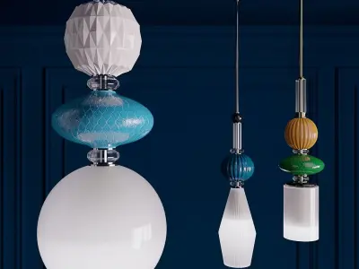 Divas Chandelier by Villari 3D model