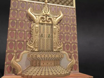 throne model Low-poly 3D model