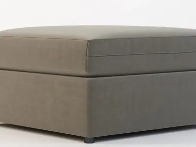 Bassett Beckham Pit Ottoman Pouf 3D model