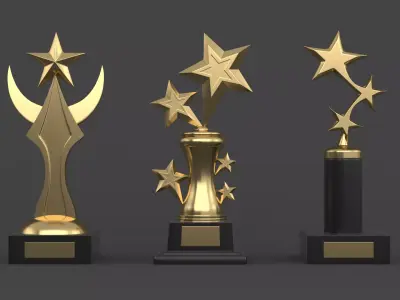 Trophy Cups 3D model 119