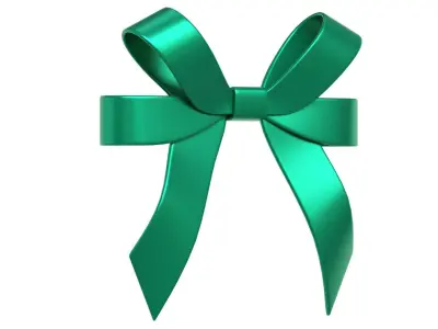 Christmas Bow Ribbon 57 Low-poly 3D model