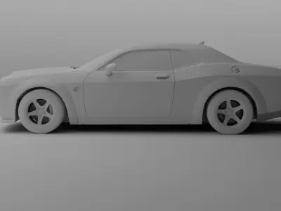 DODGE CHALLENGER DEMON 3D model
