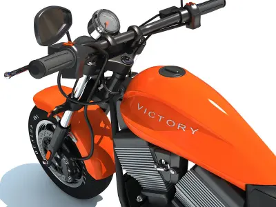 Polaris Victory Judge Motorcycle 3D model