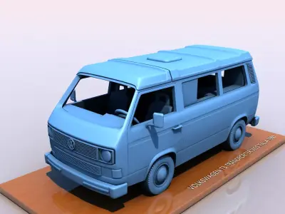 VOLKSWAGEN T3 TRANSPORTER WESTFALIA 1980 3D print model