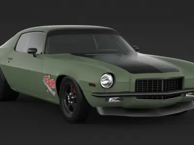 1972 Camaro Rs 3D model
