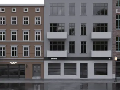 Free Facades - 3D Exterior Free 3D model