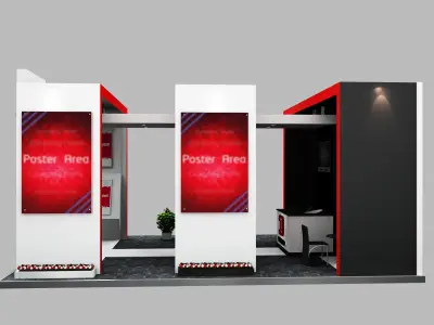 Booth Exhibition Stand a506  3D model