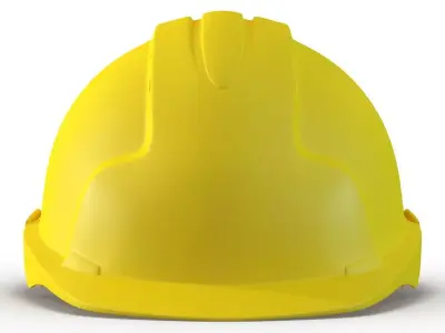 Safety Helmet Yellow 3D model