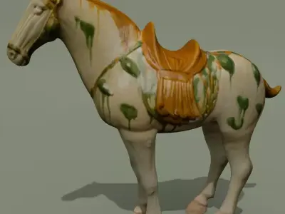 Horse Statuette N 3D model