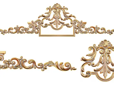 Classic carved 221 3D model
