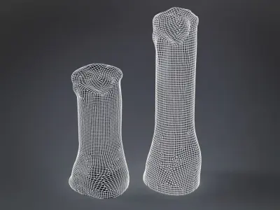 Candles Pack Low-poly 3D model